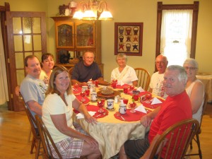 Our canoeing and kayaking guests, (left to right) Cindy, Douglas, Tish, Dave, Gene, Richard, Sue, and Pat.