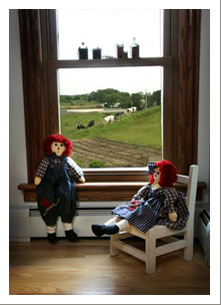 Dolls at the window